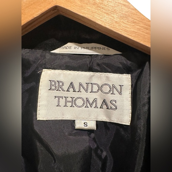 Brandon Thomas Plaid Suede Patchwork Blazer Jacket Green Vintage Womens Small - Picture 2 of 9